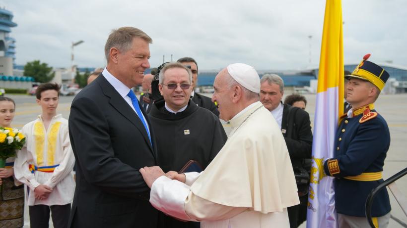 Vizita Papei în România. Klaus Iohannis: România este un exemplu de conviețuire pașnică