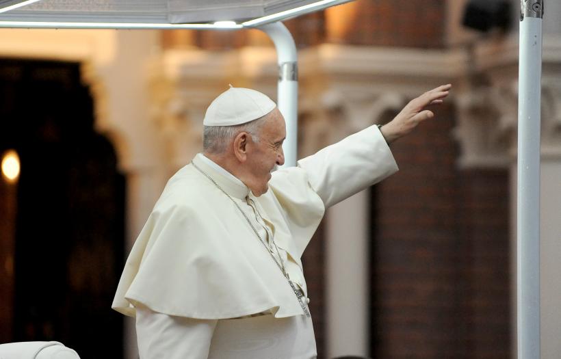 Papa Francisc a plecat de la Câmpia Libertăţii din Blaj