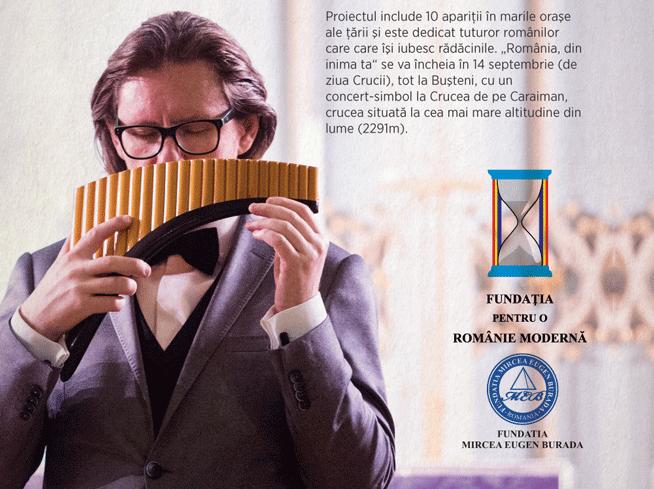 Concert la Ateneu în finalul preşedinţiei semestriale la Consiliul UE; Nicolae Voiculeţ va cânta la 'Naiul de Aur al României'