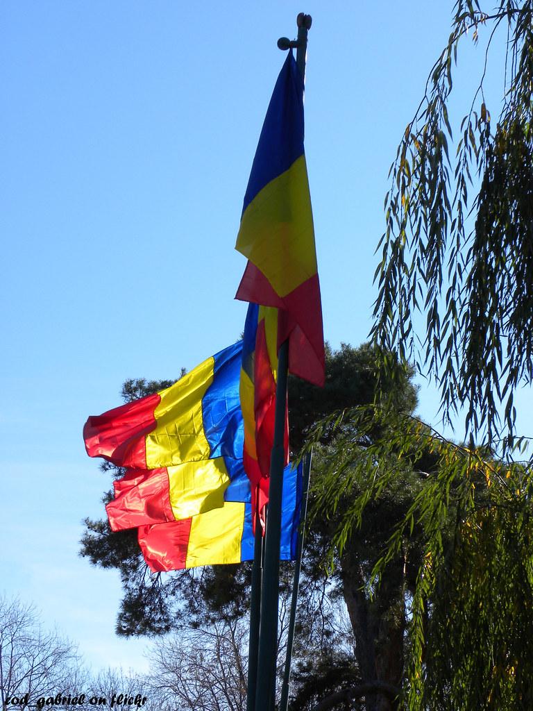Tricolorul, repus temporar pe turla Primăriei Sfântu Gheorghe cu prilejul Zilei eliberării oraşulu