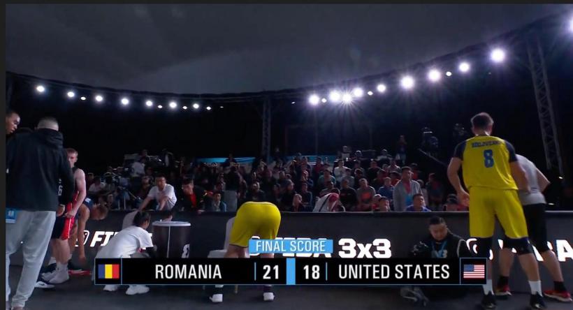 Victorie ISTORICĂ! România Under 23 a învins Statele Unite la Cupa Mondială FIBA de baschet 3x3 U23