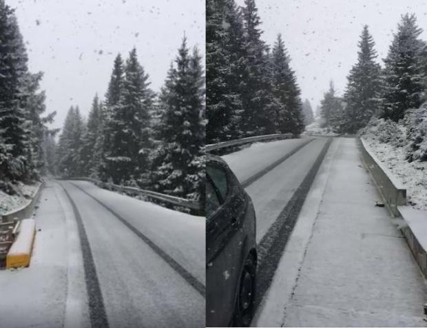 Iarna s-a instalat în Harghita: Drumarii au acţionat preventiv pe trei şosele naţionale