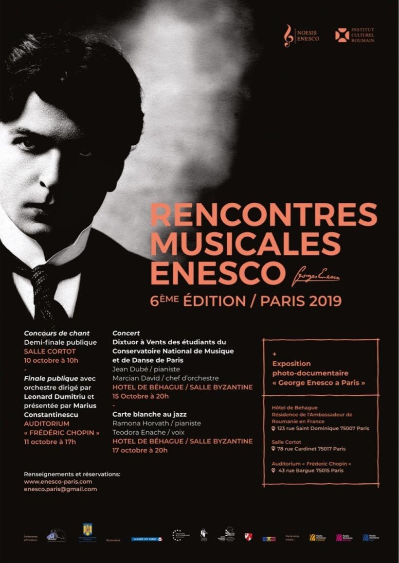 Raritate muzicală enesciană și expoziție, la „Rencontres Musicales Enesco” de la Paris