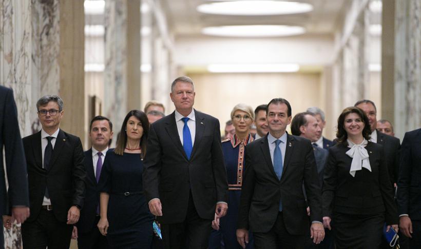 Preşedintele Iohannis participă la ceremoniile de preluare a mandatelor de ministru de către Aurescu, Vela, Ciucă şi Predoiu