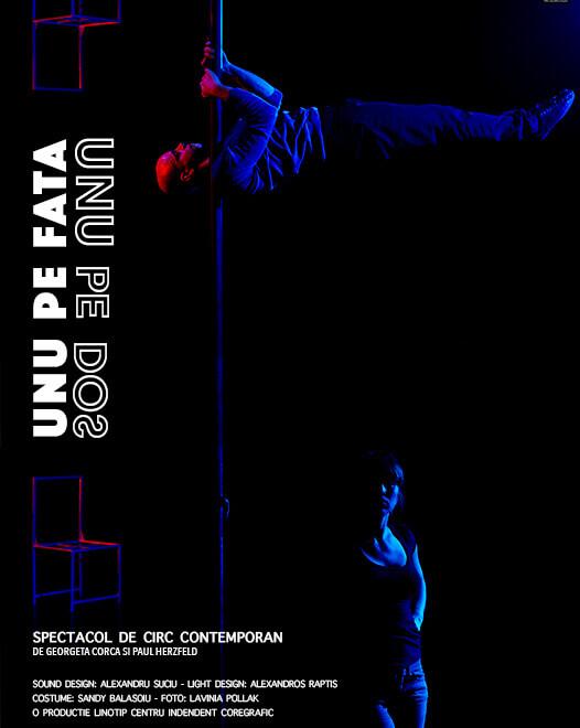 Unu’ pe Față Unu’ pe Dos - Un spectacol de circ contemporan care face gravitația să dispară