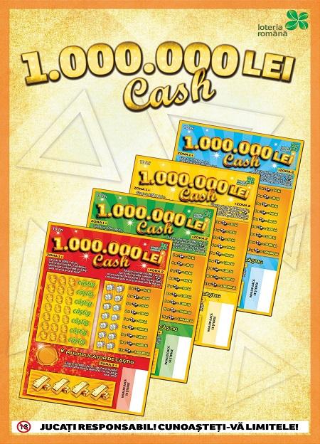 Loteria Română lasează, de sărbători, lozul răzuibil &quot;1.000.000 lei cash&quot;