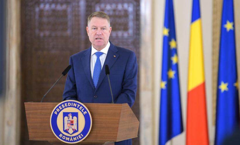 Klaus Iohannis susține o declarație de presă, la Palatul Cotroceni, în contextul în care Guvernul Orban a fost demis  