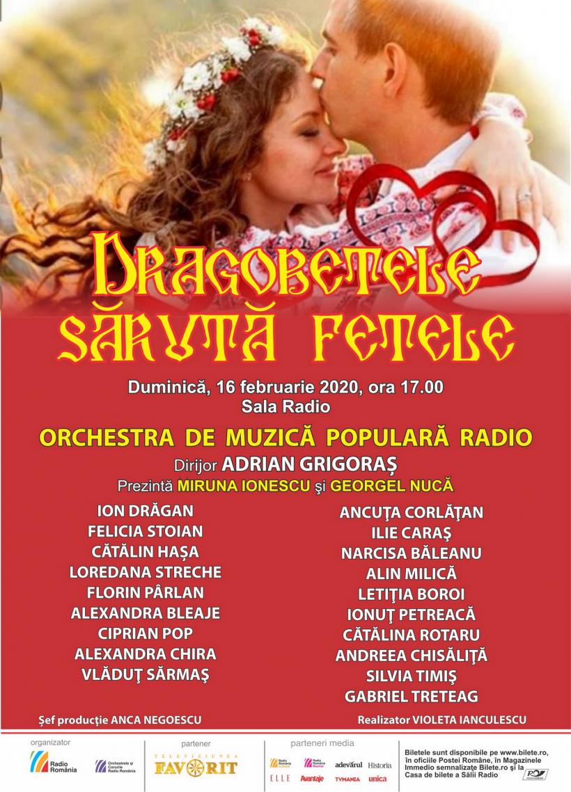 „DRAGOBETELE SĂRUTĂ FETELE” – concert folcloric la Sala Radio!