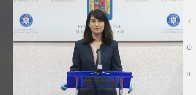 VIDEO. Violeta Alexandru, declarație de presă la Ministerul Muncii: Peste 600.000 de angajați români au fost sprijiniți prin șomaj tehnic
