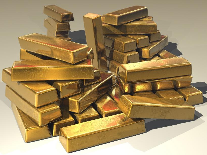 Prețul aurului scade. Leul rămâne stabil față de euro și se apreciază în raport cu dolarul american