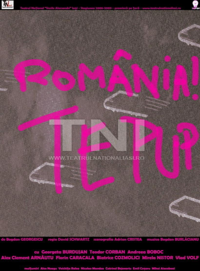 „România! Te pup.” - spectacol difuzat online, pe Scena 5 a Teatrului Național Iași