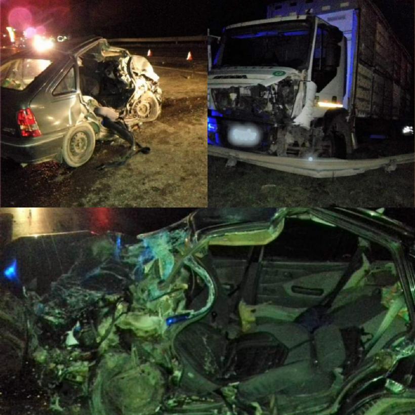 Tragedie la ieșirea din Urziceni. O mașină a fost spulberată de un camion. Două persoane au murit