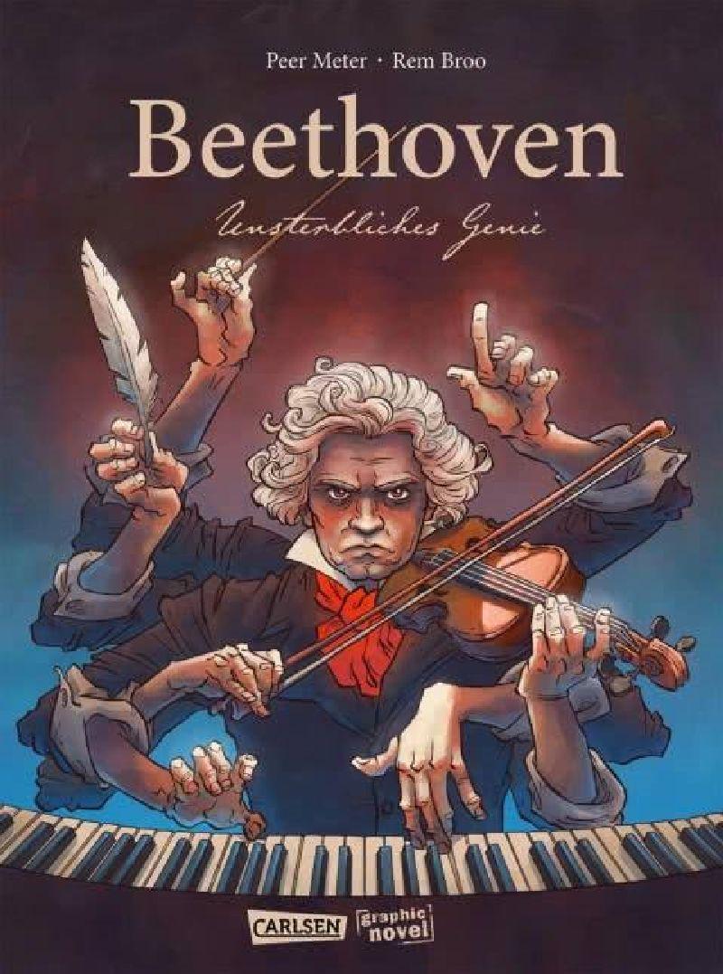Romanul grafic „Beethoven, geniu nemuritor”, ilustrat de Remus Brezeanu, lansat online de ICR Berlin