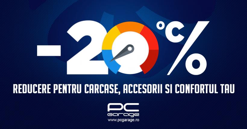 (P) PC Garage „scade temperatura” cu reduceri de 20%,  la gama de carcase, surse şi accesorii de răcire