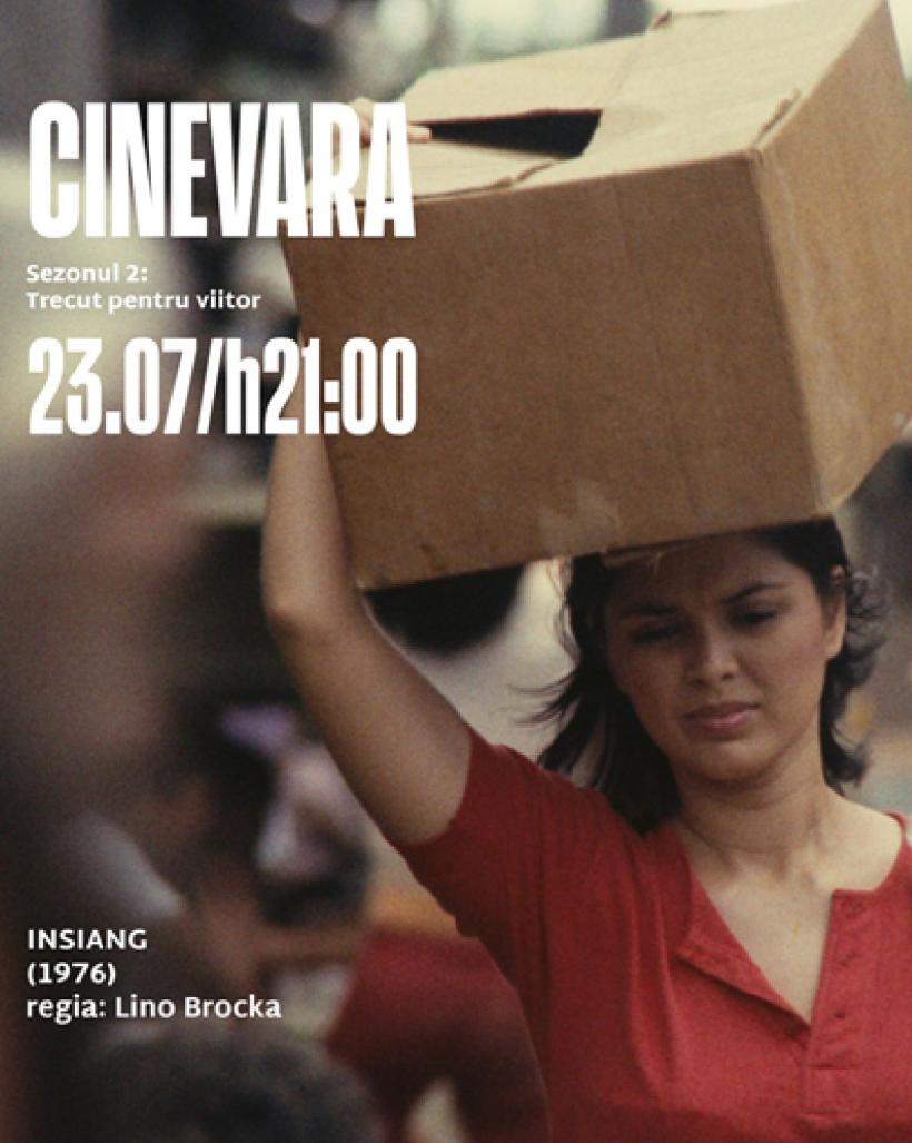 CINEVARA continuă seria de proiecții de film în aer liber cu Insiang.  Primul film filipinez proiectat la Cannes va putea fi văzut joi seară, la Rezidența BRD Scena9
