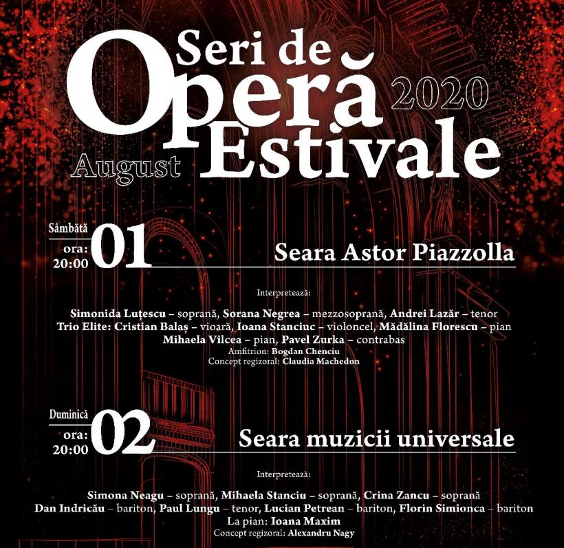 Opera Națională București prezintă în weekend Seri de Operă Estivale în aer liber