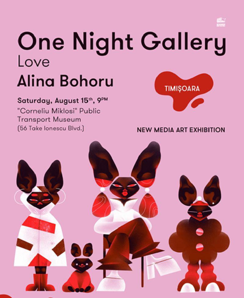 Expoziția de new media art One Night Gallery,  pe 15 august la Timișoara