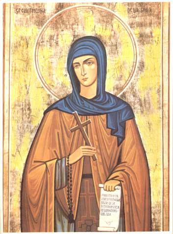 Sfânta Cuvioasă Teodora de la Sihla - minunile care s-au întâmplat cu ea, în timpul vieții