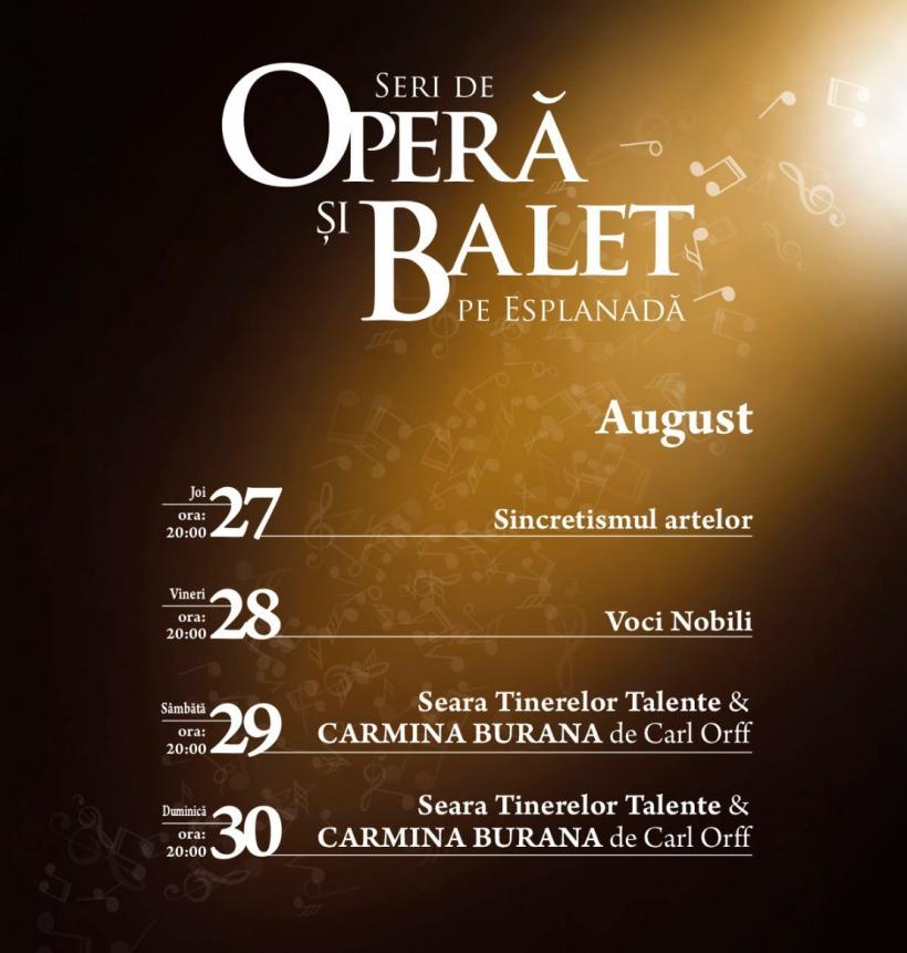 „Seri de Operă și Balet pe Esplanadă” deschide Stagiunea 2020-2021 a Operei Naționale București