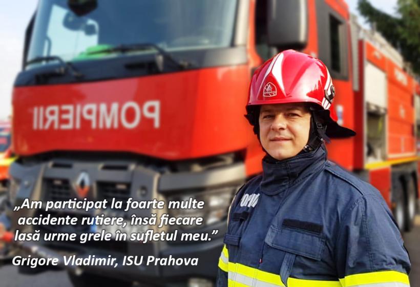 Salvator și în timpul liber. Un pompier din Prahova a intervenit în cadrul unui accident cu patru persoane, chiar dacă era în afara programului