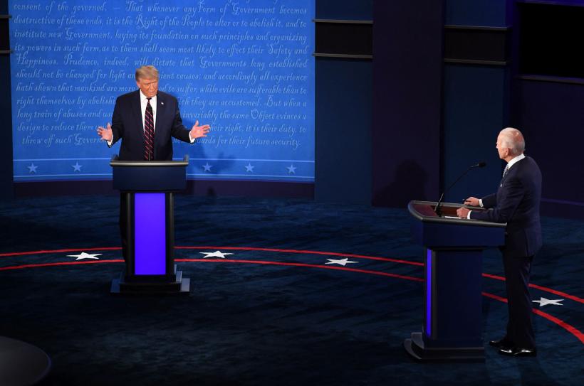VIDEO. Prima dezbatere dintre Donald Trump și Joe Biden, caracterizată de haos