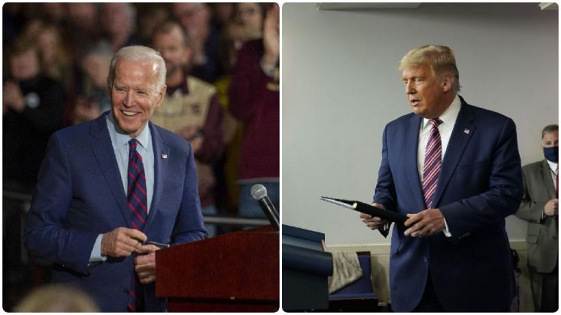 Joe Biden: „Vom câştiga această cursă electorală”. Donald Trump: „Joe Biden nu ar trebui să pretindă în mod greşit funcţia de preşedinte”