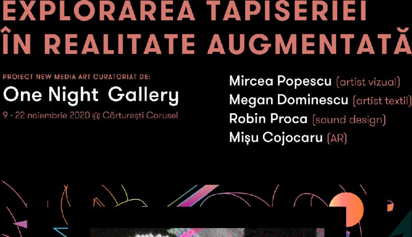Proiectul One Night Gallery,  Tapiserie în realitate augmentată,  la Cărturești Carusel