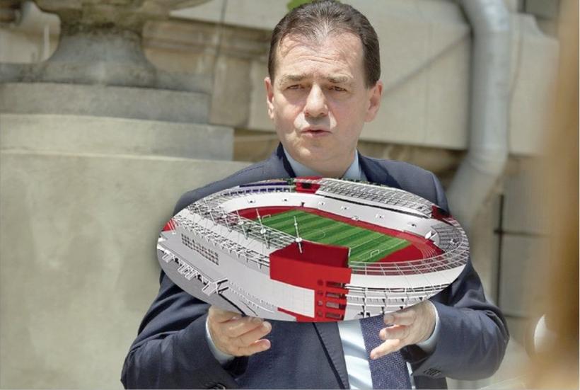 Ludovic Orban se laudă cu un stadion pe care nu-l va construi niciodată