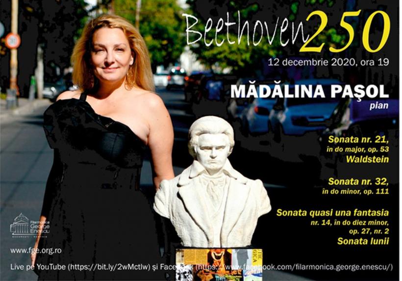 Beethoven 250. Recital de pian Mădălina Pașol