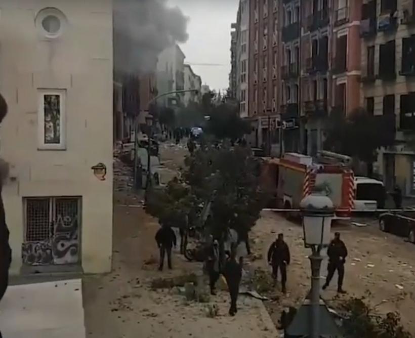 Explozie puternică în Madrid. Cel puţin trei morţi, un dispărut şi opt răniţi 