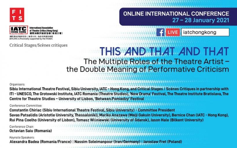 Constantin Chiriac deschide conferința Asociației Internaționale a Criticilor de Teatru (IATC) Hong Kong