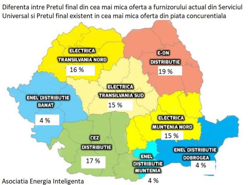 Facturile la energie vin mai mari pentru 5,7 milioane de români 