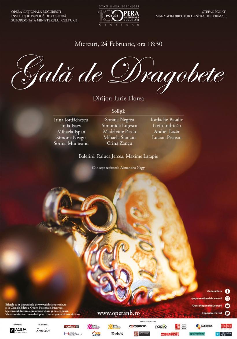 „Gala de Dragobete”, „Seară franceză” și „Elixirul dragostei”, în această săptămână pe scena Operei Naționale București