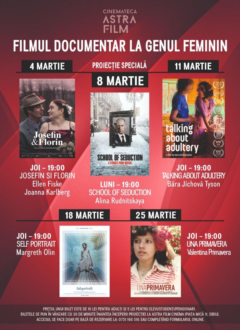 Cinemateca Astra Film revine în luna martie cu o serie de filme care celebrează femeile regizor