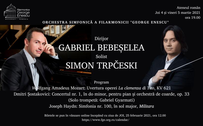Se pun în vânzare bilete pentru concertul dirijat de Gabriel Bebeșelea pe 4 și 5 martie