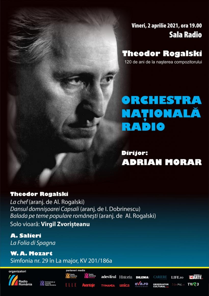 Compozitorul THEODOR ROGALSKI omagiat în concertul Orchestrei Naționale Radio