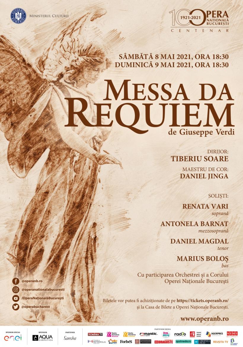 Opera Națională București redeschide publicului Sala Mare de spectacole în acest weekend cu „Messa da Requiem” de Giuseppe Verdi