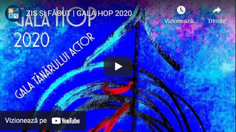 Documentarul TV GALA HOP 2020. „ZIS ȘI FĂCUT”