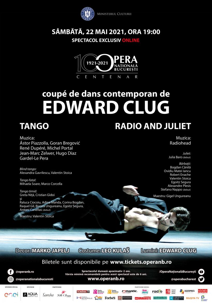 „Tango. Radio &amp; Juliet”, transmis online de Opera Națională București
