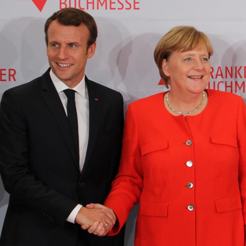 Angela Merkel şi Emmanuel Macron s-au întâlnit la Berlin