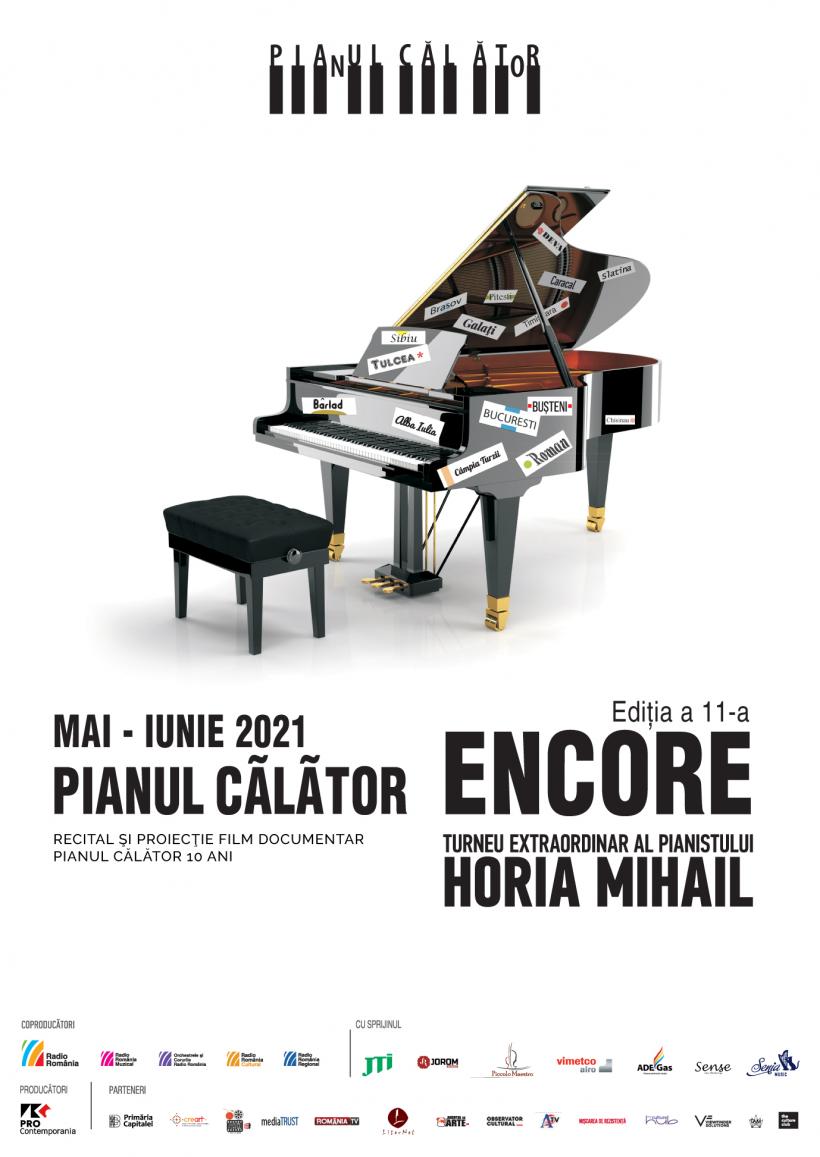 Turneul Pianul Călător – ENCORE susţinut de HORIA MIHAIL revine la Bucureşti pe 22 iunie