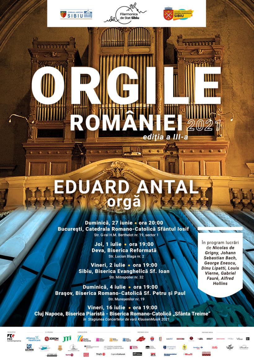 Turneul naţional “Orgile României”  ajunge la Sibiu, în Festivalul Româno-American