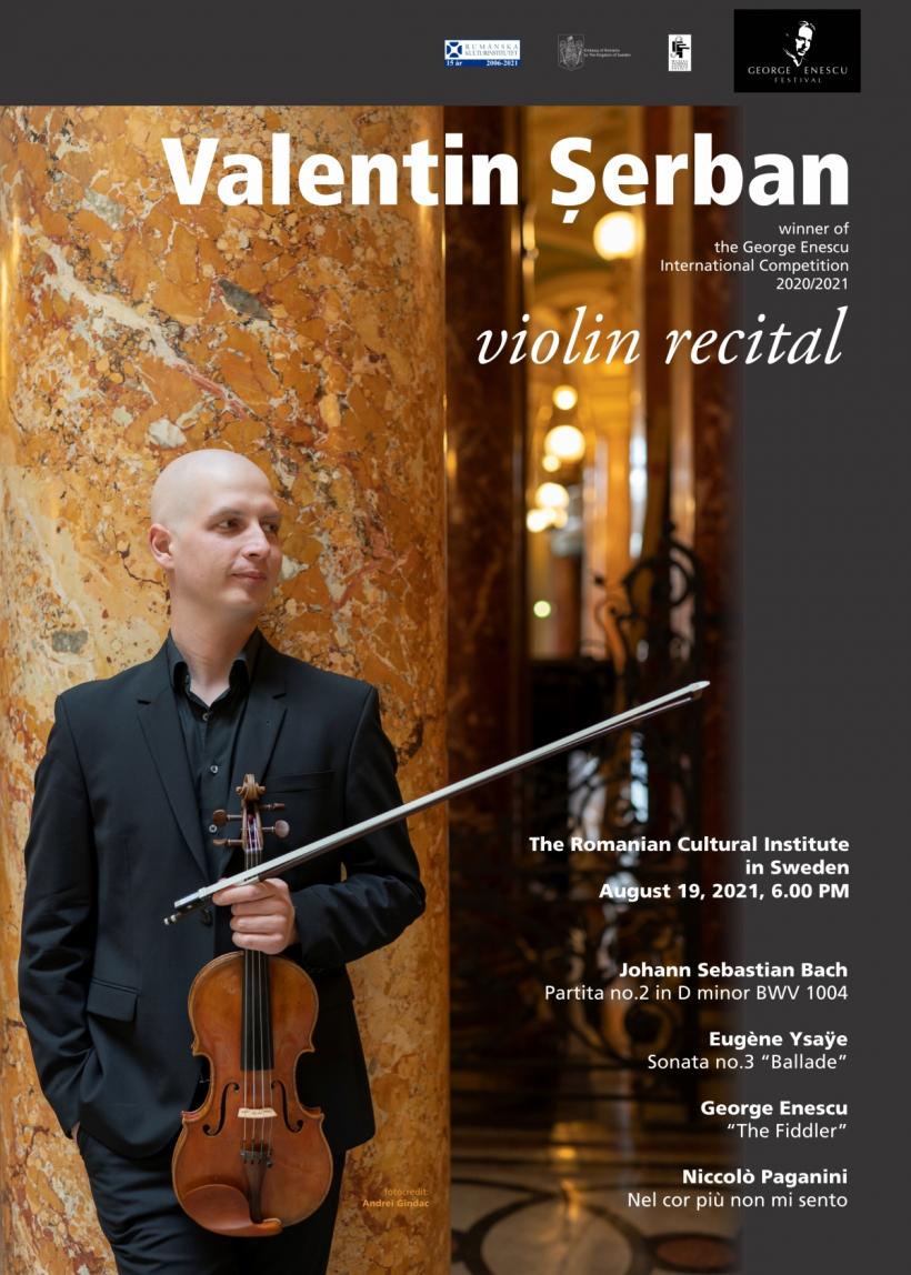 Recitalul violonistului Valentin Șerban, expoziție aniversară şi 20 de concerte transmise din Festivalul Internațional „George Enescu”
