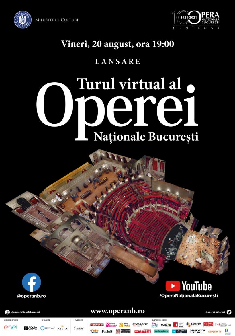 Opera Națională București lansează primul tur virtual din istoria instituției