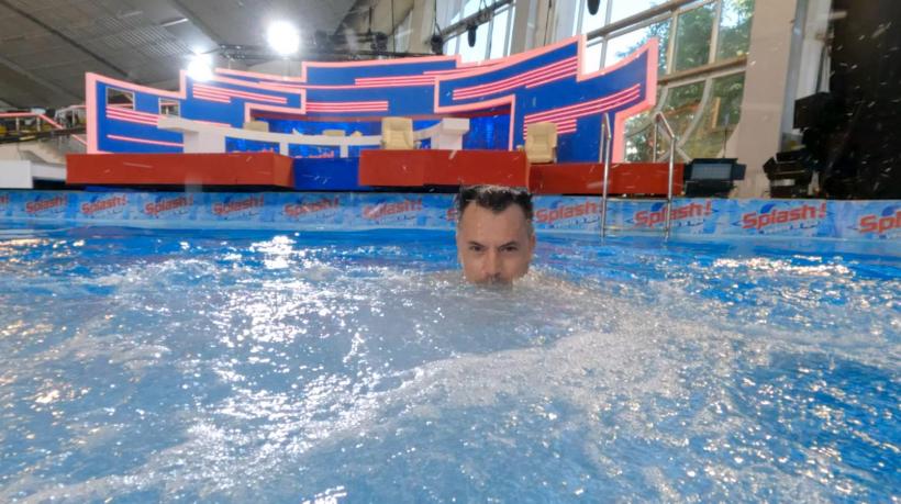 Răzvan Fodor a testat pe propria piele înălțimile Splash! Vedete la apă:  ”Mi se pare... Doamne ferește!”