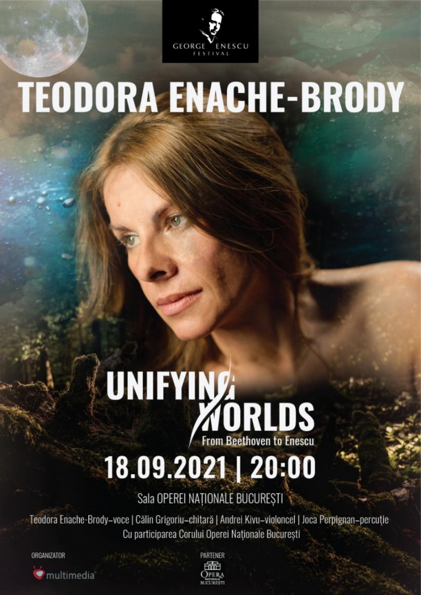 Concert extraordinar Teodora Enache-Brody, cu versiunile vocale ale Rapsodiilor lui Enescu, în seria București Creativ a Festivalului Enescu