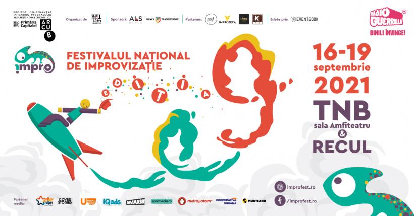 Festivalul Național de Improvizație revine la București   între 16 - 19 septembrie!