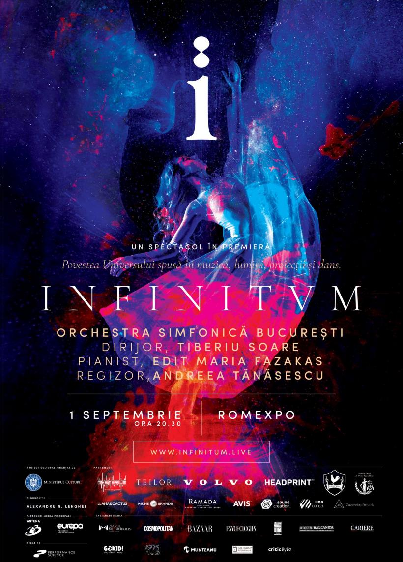 INFINITUM – spectacol complex în care muzica simfonică se combină perfect armonios cu dansul și new media