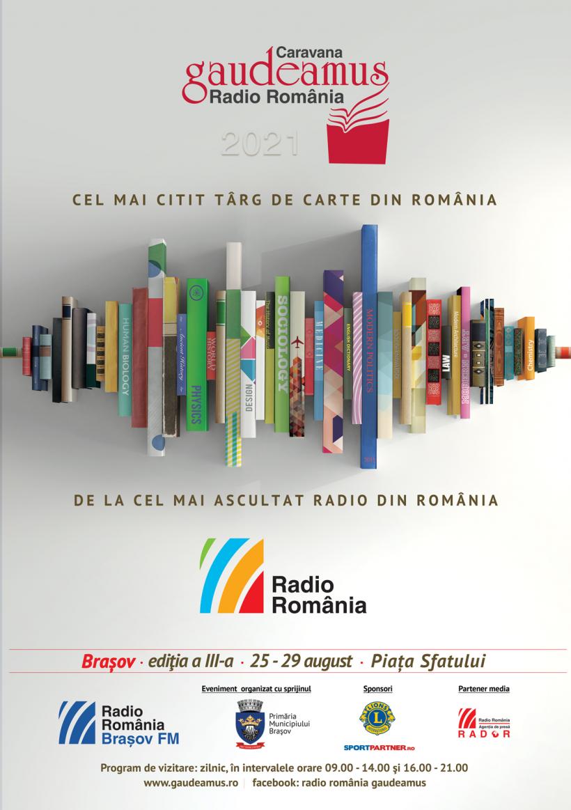Târgul de Carte Gaudeamus Radio România  Ediția Brașov 2021, 25 – 29 august, Piața Sfatului 