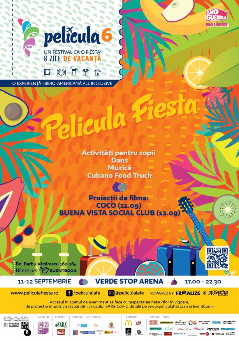 Astăzi începe Película Fiesta – film, dans și muzică pe 11 și 12 septembrie, la Verde Stop Arena